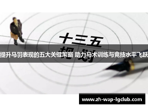 提升马羽表现的五大关键策略 助力马术训练与竞技水平飞跃 提升马羽表现的五大关键策略 助力马术训练与竞技水平飞跃
